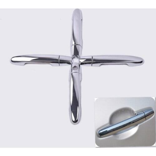 FUNDUOO For TOYOTA Innova 2009 2010 2011 2012 2013 2014 Chrome Car Door Handle Cover Trim Sticker