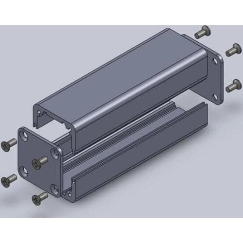 Lightning split a small aluminum shell instrument shell aluminum PCB enclosure box 25*25*80mm