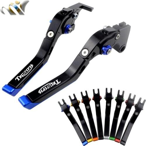 MOFO CAIZHUANGSHI CNC Adjustable Folding Motorcycle Brake Clutch Levers For Triumph 675 STREET TRIPLE R/RX 2009-2016