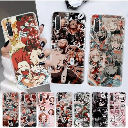 My Hero Academia Manga Soft Cover Phone Case For Xiaomi Redmi Note 10 9 9S 8 7 8T 9A 8A 7A 6A 5 4X S2 K20 Pro Customized Coque
