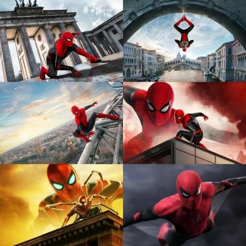 Wall Art Canvas Painting Marvel Movie Spiderman Posters and Prints Nordic Room Decor Pictures for Living Kids Home Decoration