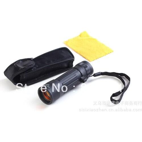 Whole Sale 100pcs/lot Genuine 10x25 mini orange film super cheap telescope Mini Pocket Compact Monocular Telescope for Camping