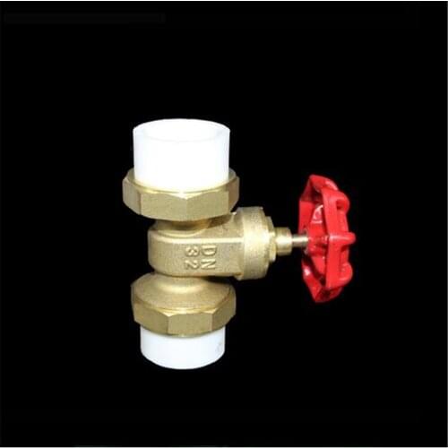 PPR Double Live Gate Valve 20 25 32 Live Valve Full Copper PPR Thickened Valve Cut-off Gate Valve