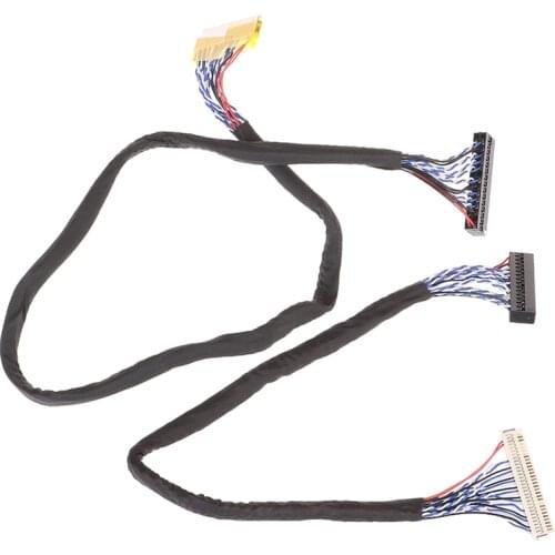 1Pcs Practical New LVDS Cable FIX-30P-S6 30pin Double 2 Ch 6-bit Dual 6bit LCD Panel Screen Cable Line