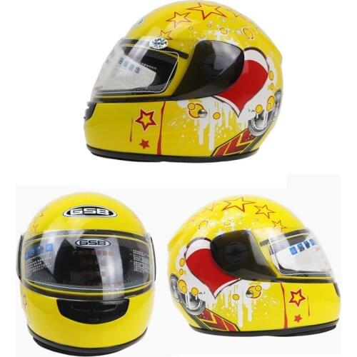 Casque Moto Capacete Moto Casco Cartoon Children Riding Full Face Helmets Motorcycle Cycling Kid Helmet for Outdoor Sports