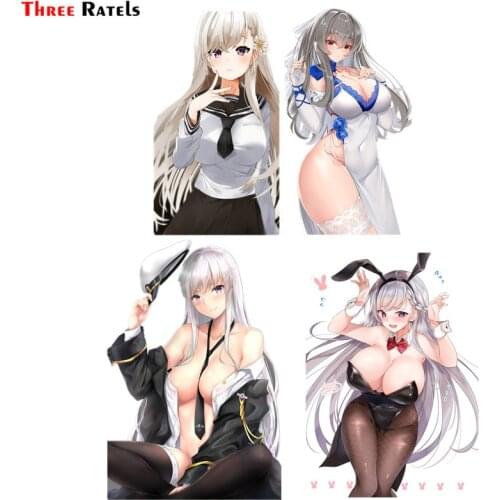 Three Ratels F84 Uniform Anime Game Sexy Girl Belfast For Azur Lane Car Body Sticker Macbook Decal