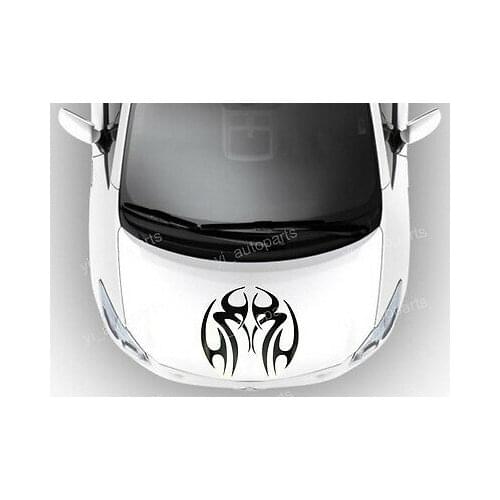 Car Front Hood Body Graphic Vinyl Sticker Decal Ornament Monster Evil Blade Race 39cm(15.3")X36cm(14")Approx