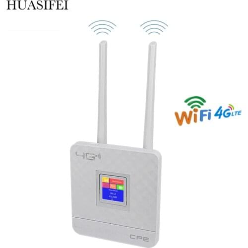 HUASIFEI 4G Lte Hotspot Wifi Router Wan/Lan Port Dual External Antenna Unlocked Wireless Cpe Router Wifi sim card modem 4g
