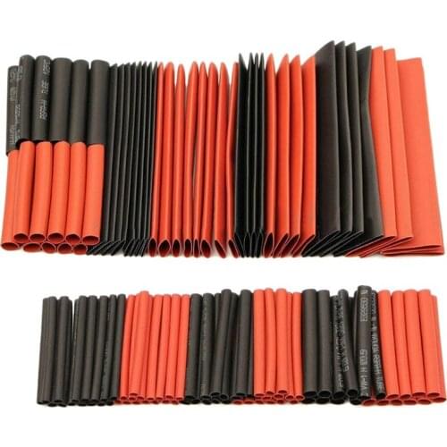 127PCS 2:1 Heat Shrink Tubing Wire Cable Sleeving Wrap Electrical Connect Set