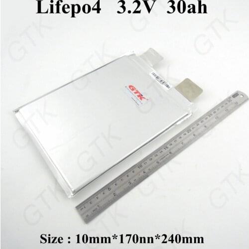 4pcs High capacity lifepo4 30Ah 3.2v 90A 100a lifepo4 battery for solar power storage 48v 30ah 24v 12v ebike Scooter diy pack