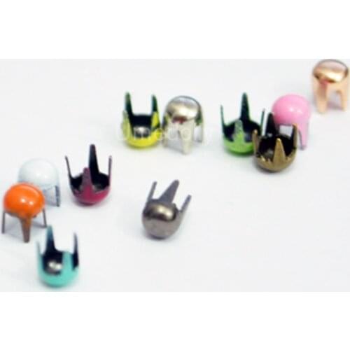 40/100pcs Mini 2mm 3mm Metal Colorful Claw Buttons for Blyth, Pullip, Barbies, 1/6 BJD, OB11 Doll Bag Clothes DIY Accessories