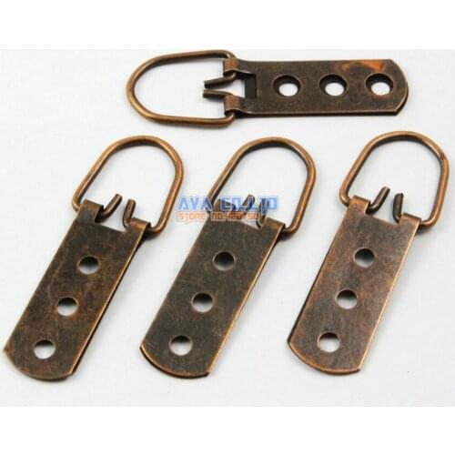 40 Pieces Antique Copper Photo Frame Hook Hanging Photo Frame Hanger 60x15mm