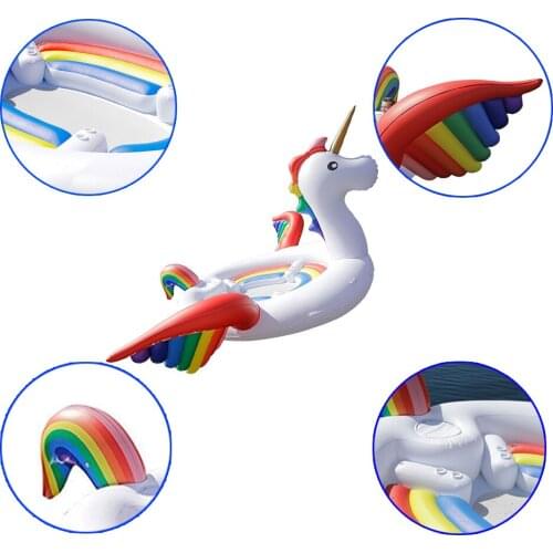 500*420*220cm PVC Giant Inflatable Unicorn Party Bird Island Big size unicorn boat for 6-8person