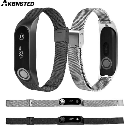 AKBNSTED Milanese Loop Stainless Steel Replacement Strap For Tomtom Touch Watch Wristband Strap Metal Bracelet Accessories