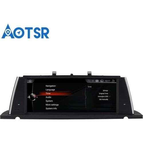 Aotsr Android 4.4 Car GPS Navigation NO DVD Player Headunit For BMW 5 Series F07 GT (2013-2017) 1 Din Radio Multimedia Stereo
