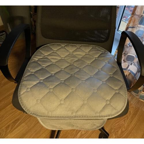 Car Soft Warm Seat Plush Cushion Pad Non-slip Cover Seat Protector Auto Household Breathable Chair Mat