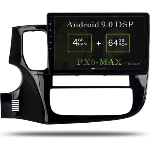 KOOCAVS 10.2" IPS Android 9.0 Car GPS Radio Player for Mitsubishi Outlander 2015 2016 2017 2018 4GB+64G Multimedia