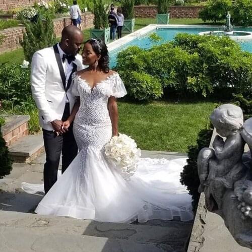 White Groom Wedding Tuxedo Mens Suits Custom Made Best Man Blazer Costume Mariage Homme 2piece Coat Pants Terno Masculino