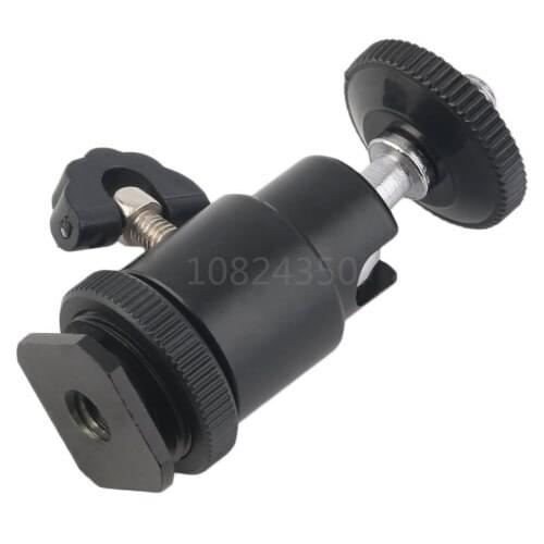 Digital SLR Camera Mini Ball Head Hot Shoe 1/4" Flash Bracket Mount Screw Camera Tripod for canon SB800 SB900 580EX II SB600