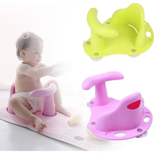 Tub Seat Baby Bathtub Pad Mat Chair Safety Security Anti Slip Baby Care Infant Baby Bath Support Bath Seat Wash Toys Four Color