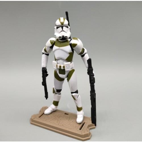 Wars Legacy Collection 442ND Battallion Green White Trooper 3.75" Loose Action Figure