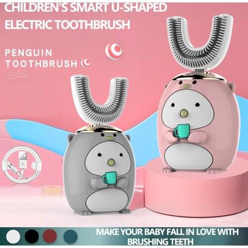 VIP Hot Children Electric Toothbrush Cartoon Pattern Tooth Brush Electric Teeth Tooth Brush For Kids with Soft Replacement Head