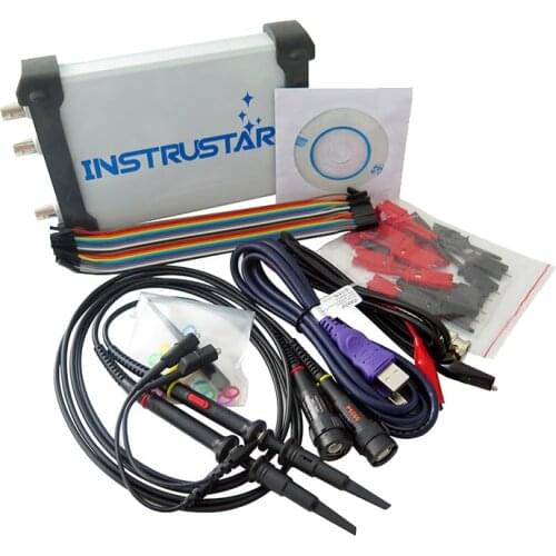 ISDS205X Virtual PC USB Oscilloscope DDS Signal And Logic Analyzer 2CH 20 Mhz Bandwidth 48msa / s 8bit Adc Fft