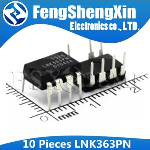 10pcs LNK363PN DIP-7 LNK363P DIP7 LNK363 DIP 363PN Energy Effi cient, Low Power Off-Line Switcher IC