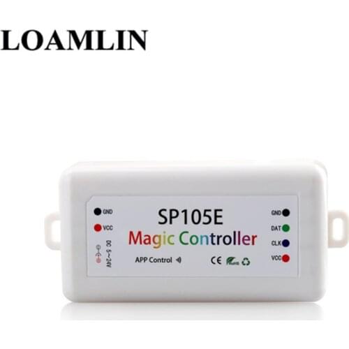 Bluetooth Controller Magic Controller SP105E Bluetooth LED Controller For WS2811 2812 2801 6803 LED Stirp