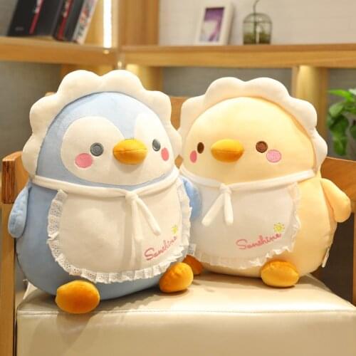Stuffed Soft Bear Chick Plush Toys Cartoon Animals Penguin Pig Seal Pillow Kids Doll Cushion Children Gift