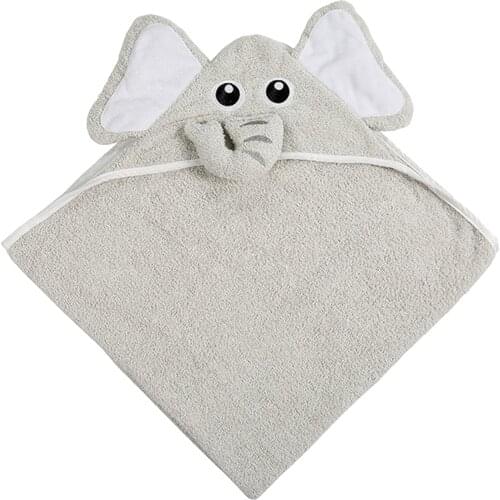 Hooded Newborn Baby Towel Soft Cotton Bath Towel with Hood for Toddlers Infant Health Care Props