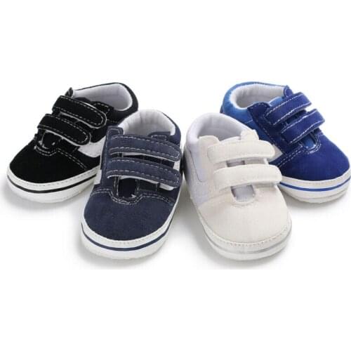 Pudcoco Newborn Baby Girls Boys Casaul Shoes Pre-Walker Non-slip Soft Sole Pram Shoes Canvas Sneakers Trainers First Walkers