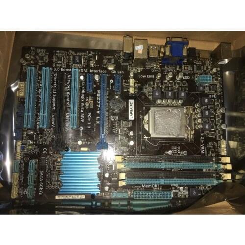 P8Z77-V LX motherboard DDR3 LGA 1155 32GB Intel Z77 Desktop borad for i3 i5 i7 ATX UEFI BIOS Used Mainboard