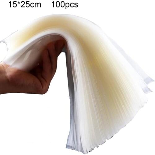 100Pcs Food Storage Bag Food Saver Snack Plastic Bag Eco-friendly Good Seal Performance Plastic Vacuum Sealer Bag for Home