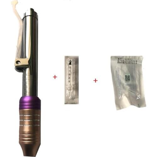 Adjustable Hyaluronic Injection Pen Massage Atomizer Pen Kit High Pressure Acid Micro Guns Anti Wrinkle Water Syringe Needle