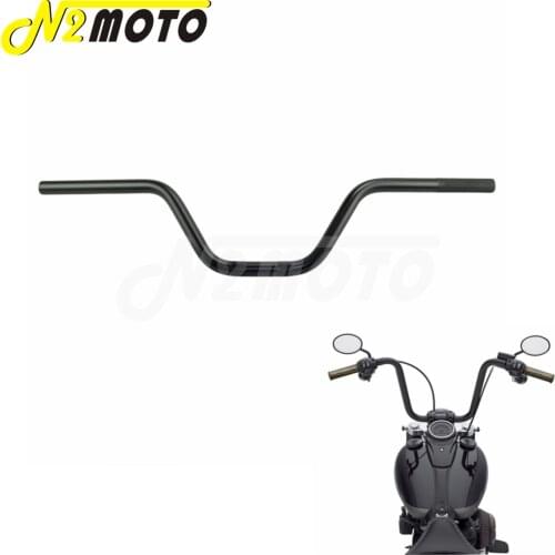 7/8" 22 Motorcycle Black Handlebar Tracker Bars Euro Style For Harley Chopper Bobber Cafe Racer Kawasaki Ninja 650R 650 R Honda
