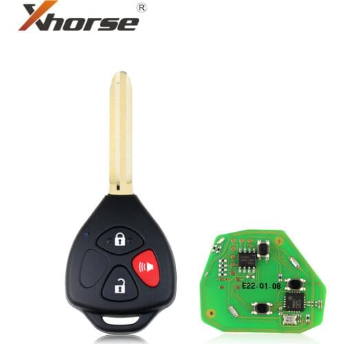 Xhorse XKTO04EN Wire Universal Remote Key For Toyota Style 3 Buttons for VVDI VVDI2 Key Tool