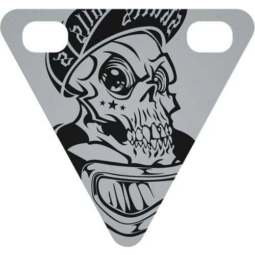 Bike Reflective Sign Metal Triangular Cycling Reflector Night Safety Warning Sign