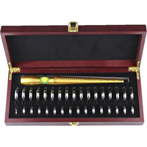 High quality Finger Sizes Gauge & HK Standard Ring Stick Set In Wooden Box