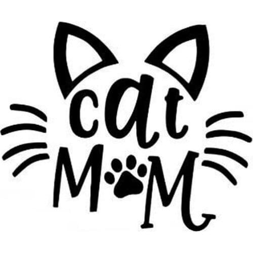 5"*4" Cat Mom Funny Vinyl Decal Sticker Car Stickers Window