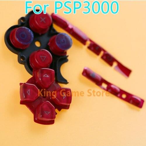 1set/lot 3 in 1 Left Right Buttons Key pad Set Replacement LR Conductive buttons for PSP 3000 PSP3000 Slim Console Repair Parts