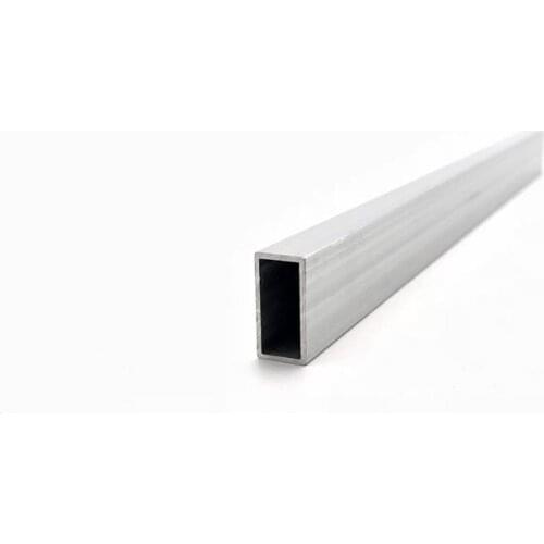 10mm*20mm*1mm square tube aluminum alloy hollow pipe rectangle straight duct vessel 100/200/300/400/500/550mm length