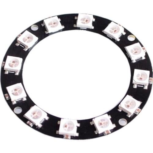 20PCS D37 12bit WS2812 5050 RGB LED intelligent full-color RGB ring development plate ring For Arduino Integrated Driver Module