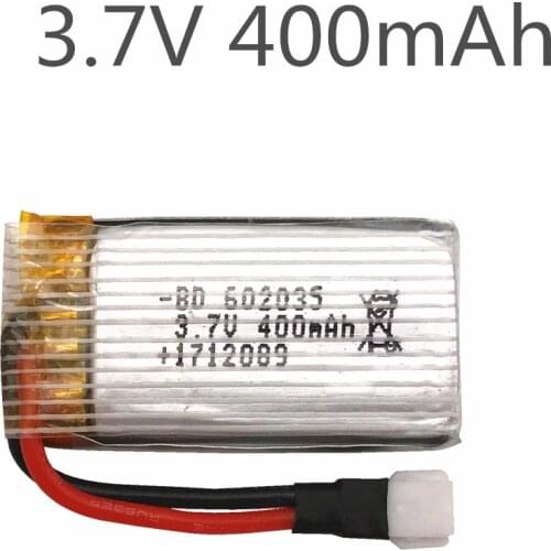3.7V 400mah Original Battery H31-011 Lipo battery 3.7 V 400 mah For H107 H31 rc drone parts XH plug 30C 1pcs