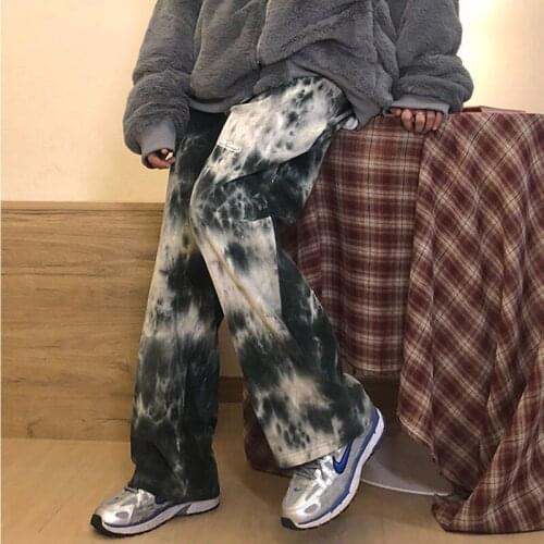 Trousers Streetwear Woman Pants Ladies Pants Plus Size Corduroy лонг брюки Loose size vintage top Harajuku Plaid Pants For Women