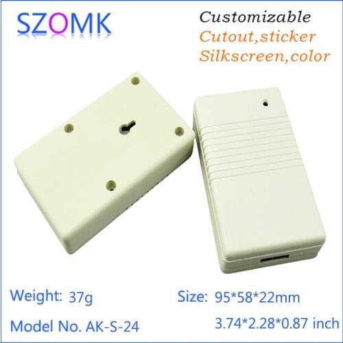 One piece szomk abs plastic enclosure manufacturers plastic box for electronic components diy plastic instrument box