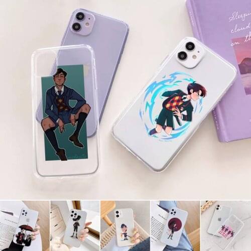 The Umbrella Academy Cartoons five Phone Case For iphone 12 11 mini x xs xr pro max 8 7 6s 6 5 5s 5c se plus Transparent soft
