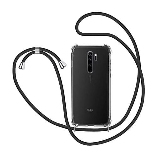 Strap Cord Chain Phone Case for Xiaomi Redmi Note 10 10S 9S 9 9T 8T 8 7 6 5 Pro Max Lanyard Funda Transparent TPU Protect Cover
