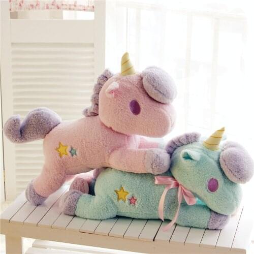 BOLAFYNIA Children plush stuffed toy Cute unicorn house animal baby kids plush toy for Christmas birthday gift