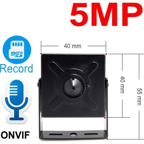 JIENUO 5MP MINI IP Camera 16G 32G 64G HD Audio Cctv Security High Definition Surveillance Support Micro SD Slot Onvif Home IPCam